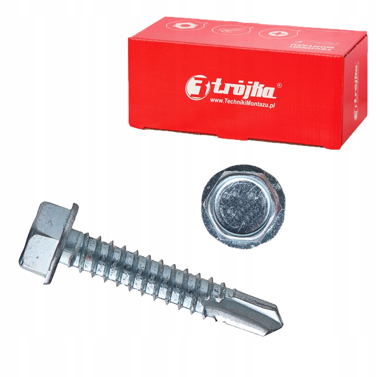 Zelfborende metaalschroeven 6,3x38mm - 200 stuks - DIN 7504K