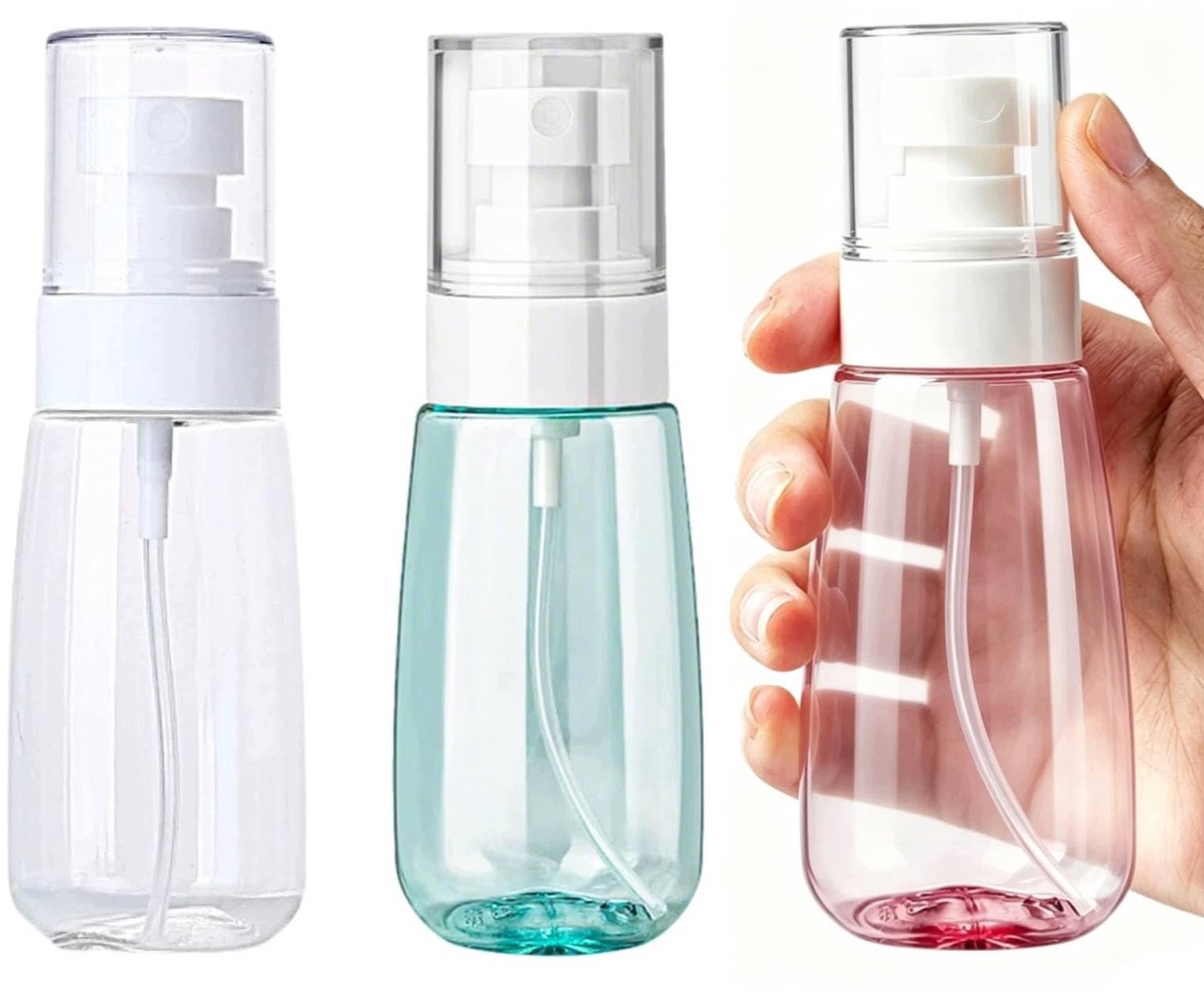 3-delige Reis Sprayflesjes 60ml - Herbruikbare Atomizers