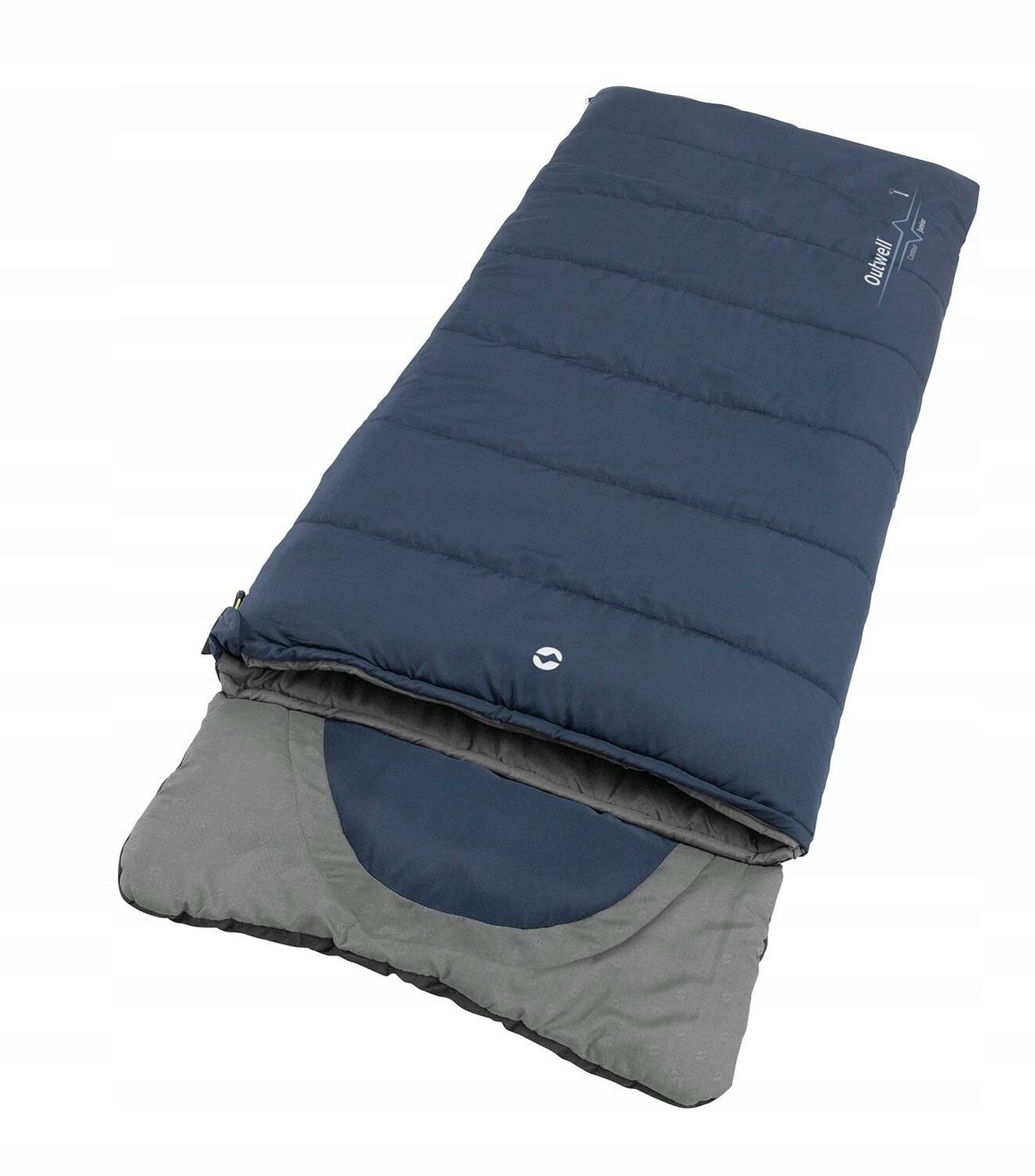 Outwell Contour Junior slaapzak - Kinderen, 140 cm, Blauw/Grijs