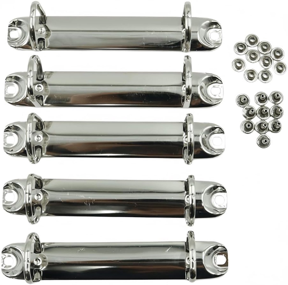 5 stuks 2 ringbandmechanisme, D-vormige metalen clip, bindmiddel vervanging voor papier, leerboek, documenten, ring binnendiameter 2,1 cm