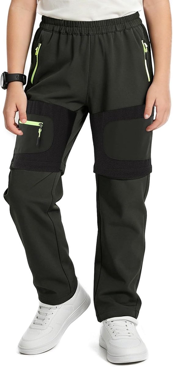 Kinderwandelbroek voor jongens en meisjes, 2-in-1 ritssluiting, outdoor, trekkingbroek, zomer, sneldrogende broek