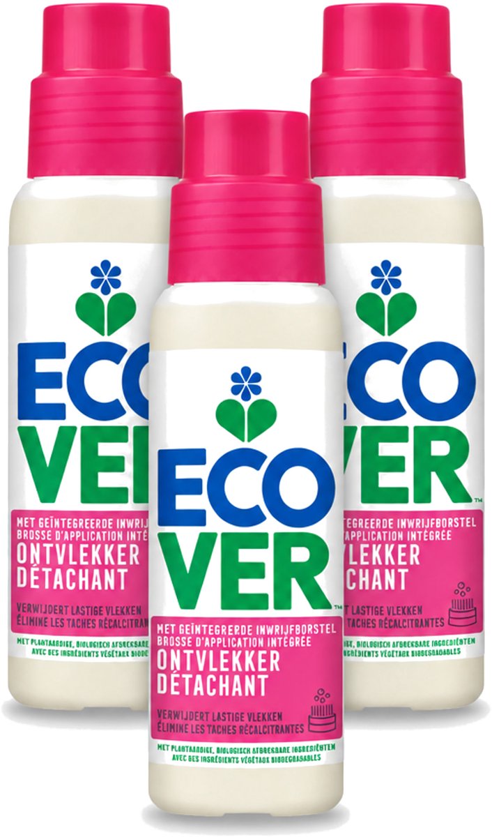 3 x Ecover - Ontvlekkingsmiddel - 200 ml - Voordeelverpakking - 3 stuks