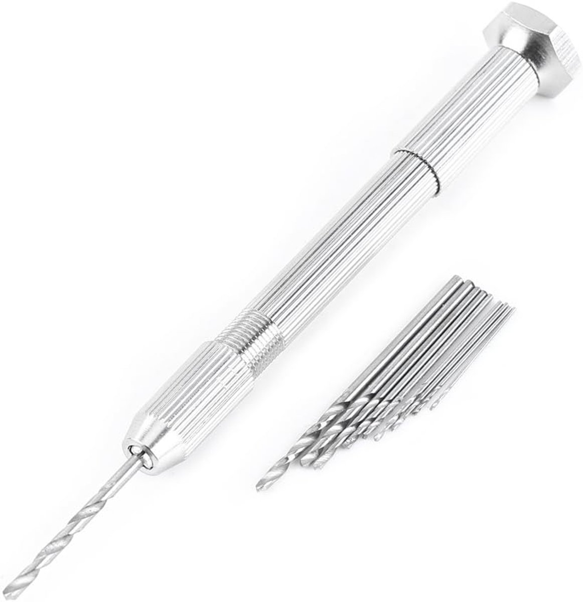 Mini-handboor, koperlegering zilveren spiraalboor, horloges voor ambachtelijke werksieraden voor horlogereparatie