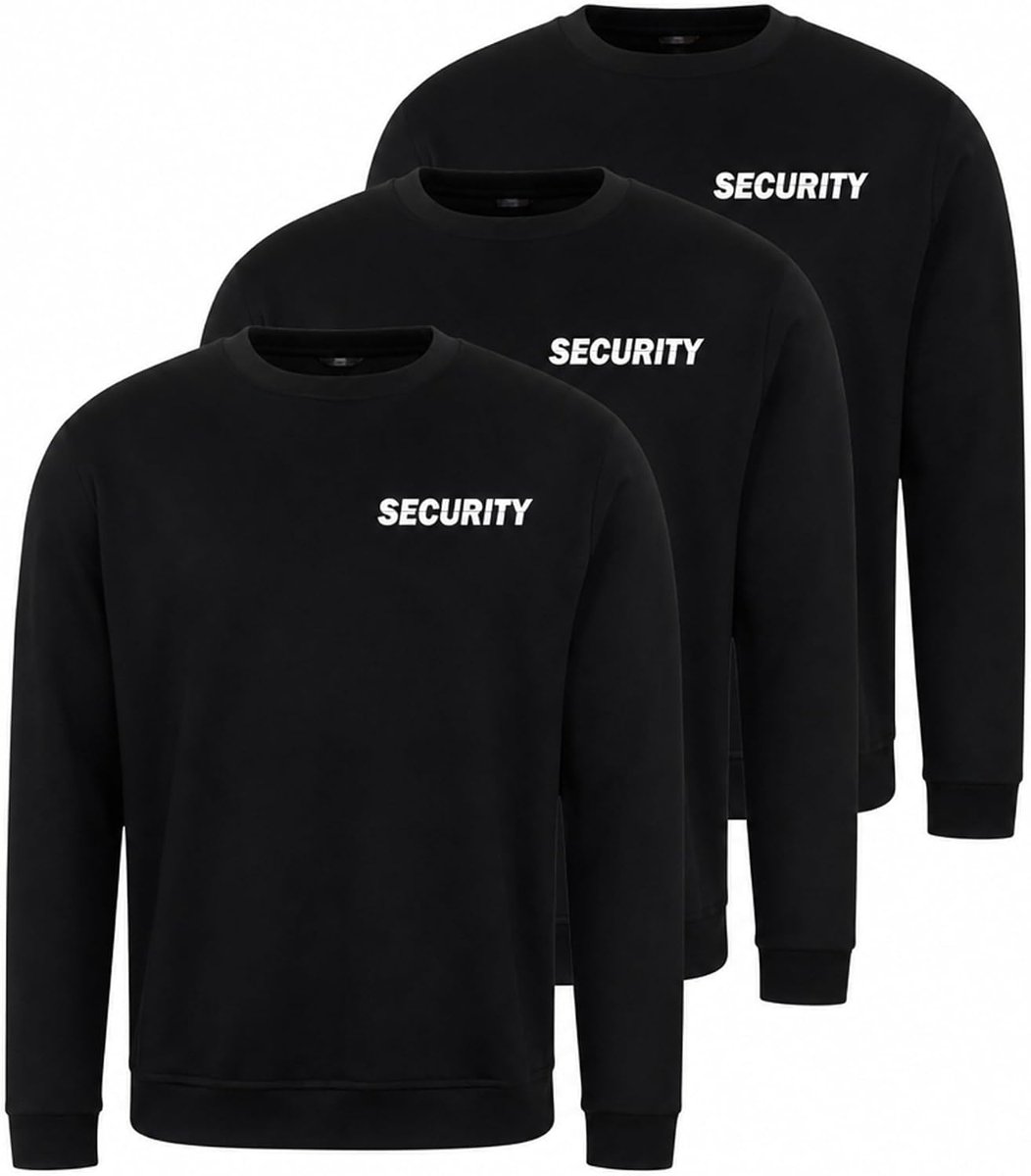 Minifan Trui: Security - 3-pack - trui voor veiligheidsdienst · deurstaander en map beveiliging sweatshirt hoodie sweater dienstkleding