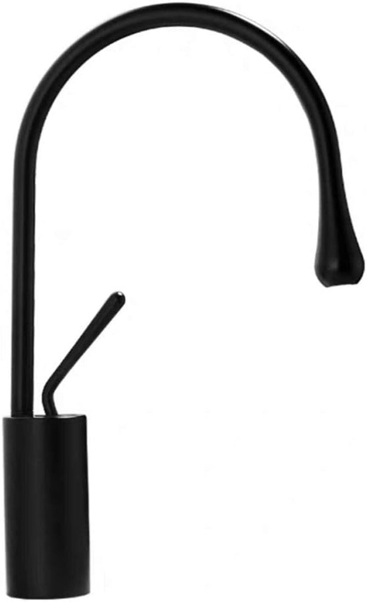 Household Koperen Kraan, Warm En Koud Rotating Bassin Kraan,Black