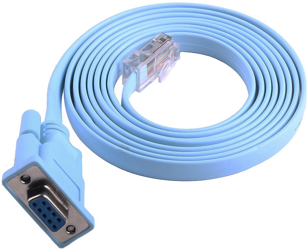 Console Kabel for Cisco/Juniper/NETGEAR/Ubiquity/LINKSYS/Routers, Switches en Firewall Equipment, DB9 naar RJ45 RS232 Consolekabel (6FT, DB9)