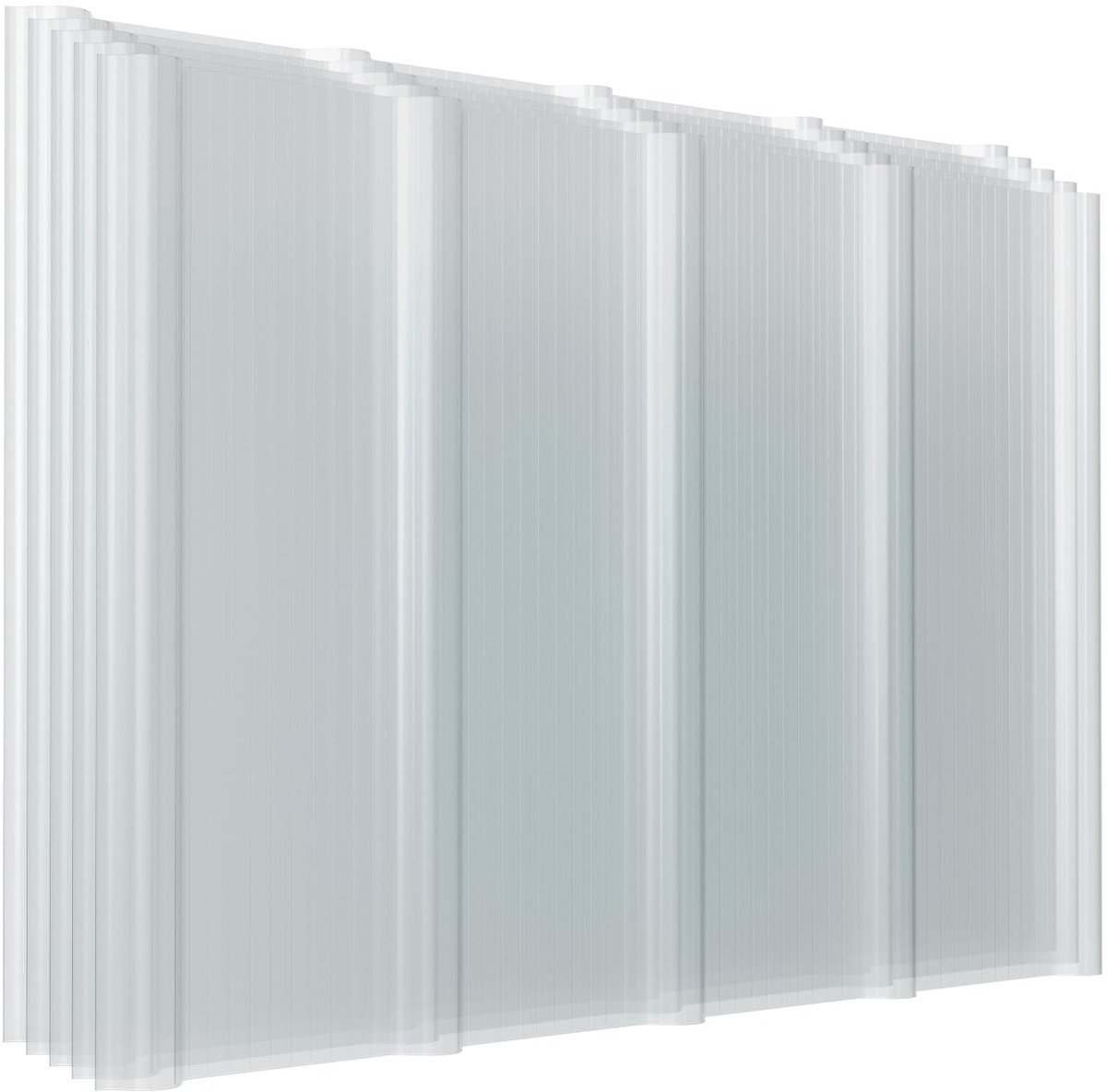 Golfplaten transparant FRP-trapeziumplaat 0,9 × 0,6 m, 5