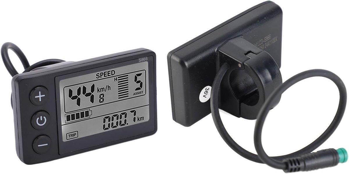 Fiets S866 Lcd-scherm Meter 24V 36V 48V Bedieningspaneel Met Waterdichte Plug Elektrische Fiets Display