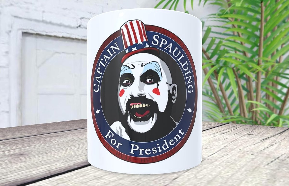 Mok Captain Spaulding President – ideaal als cadeau voor elke liefhebber van de horrorfilm.