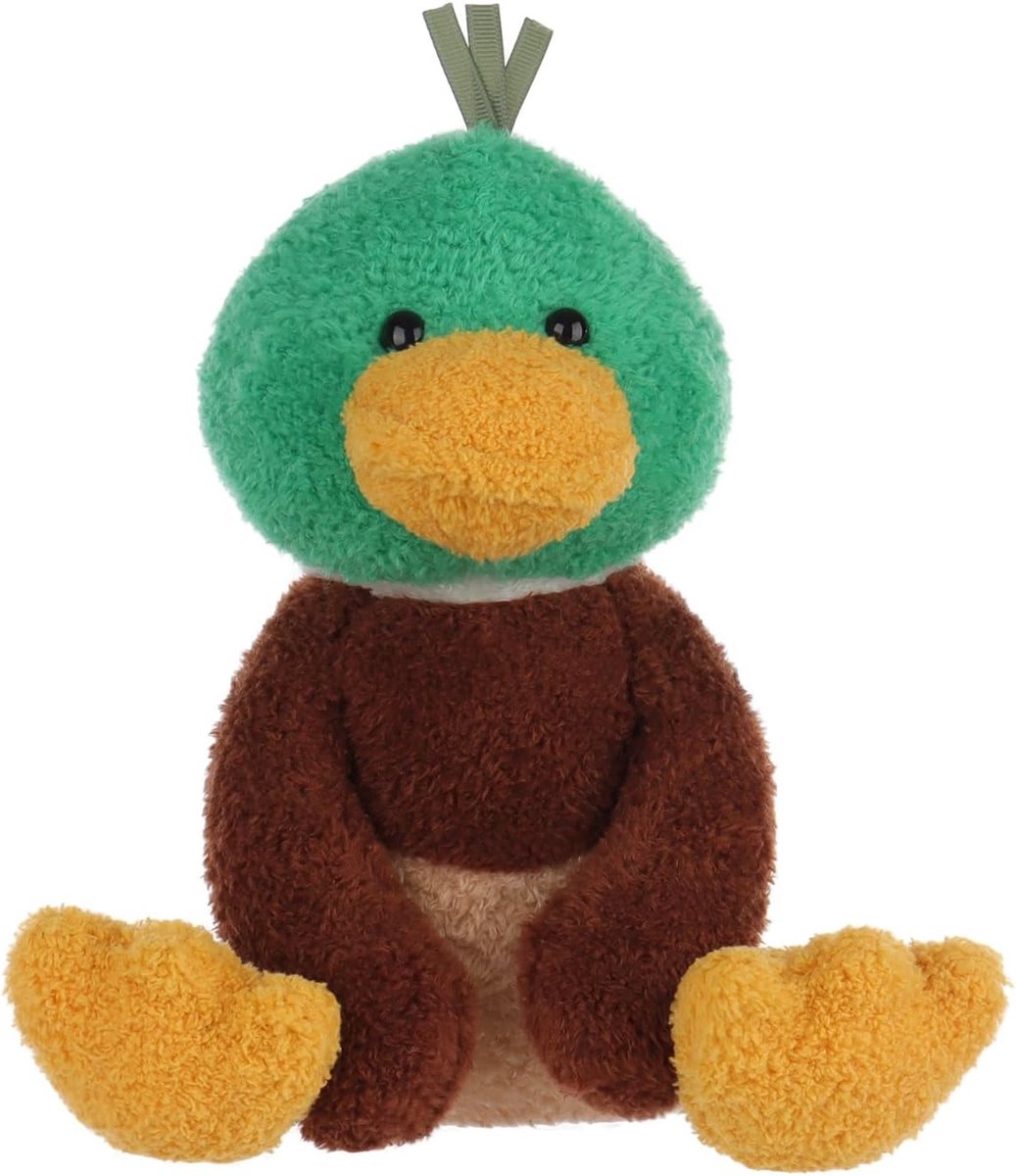 Lamb Fluwelen eend eend pluche dier knuffeldier knuffeldier groen 25cm