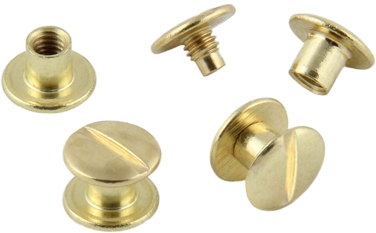messing of vernikkeld verschillende maten, 20, 50, 100 of 1000 stuks / (5 mm, 50 stuks, messingt)