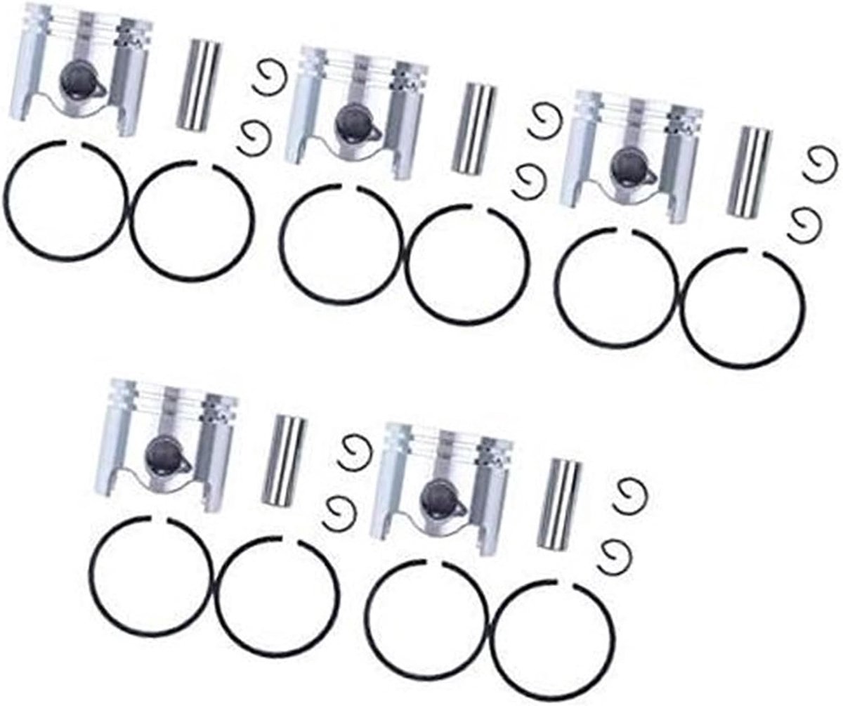 5 stuks 38mm zuigerveren, for STIHL, FS120 FS200 FS250 BT120 BT121 HT250 SP200 Trimmermotoronderdelen 41307901316 zuigerveer voor tuinmachines