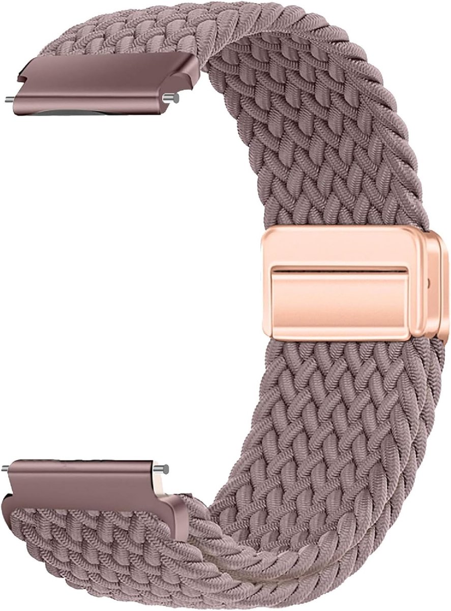 Magneetarmband uniseks - gevlochten nylon - elastisch - compatibel met Amazfit Active