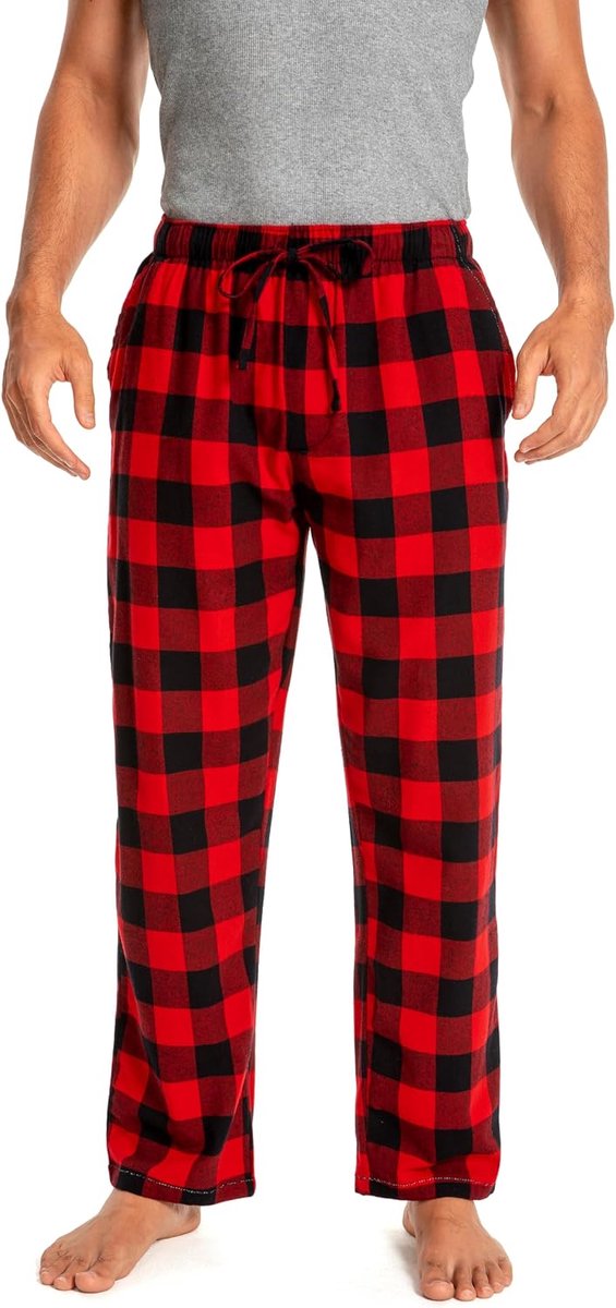 100% Katoen Geweven Poplin Comfortabele Pyjama/Lounge Broek Met Zakken