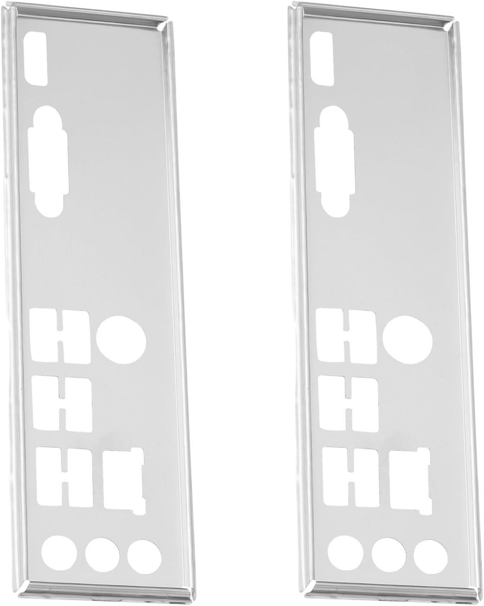 2x Computer Case I/O Shield Backplate Compatibel met MSI H510M-A PRO BOMBER Zilver