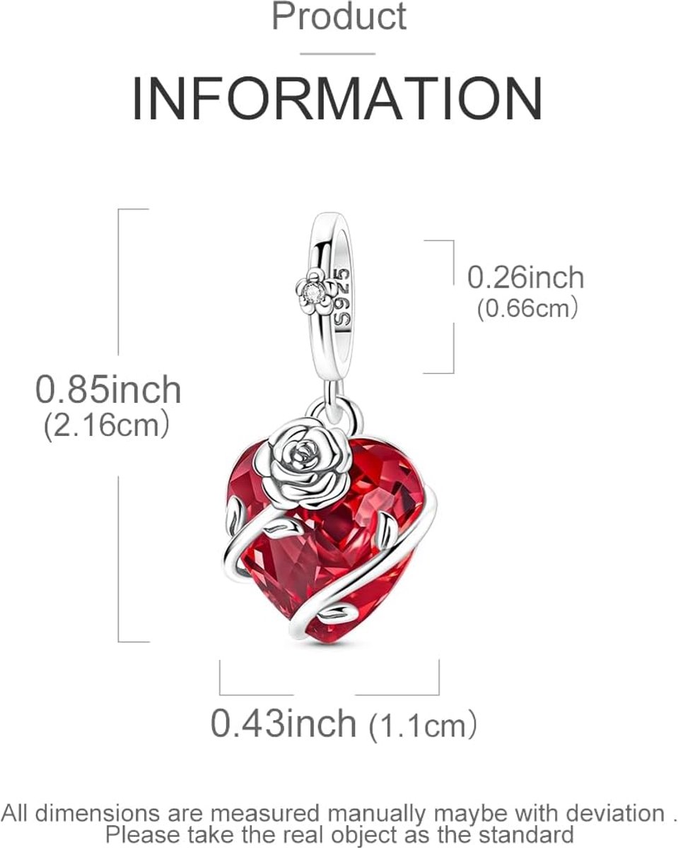 Bedels en kralen voor dames, 925 zilver, compatibel met Pandora Europese armbanden en halskettingen voor dames — cadeau in Sieraden - foto 3