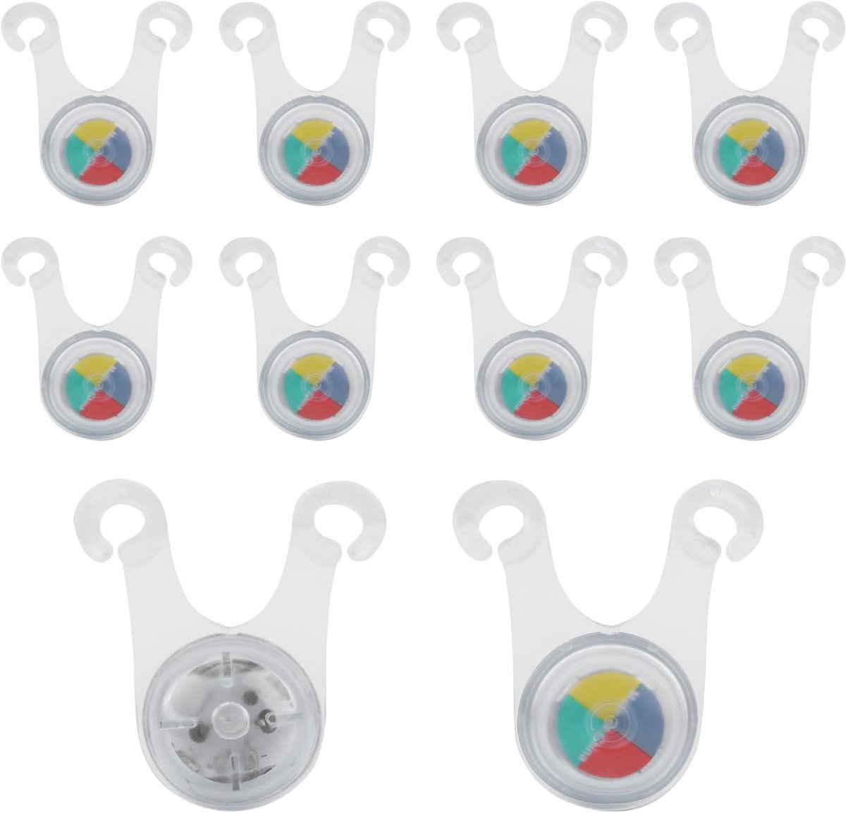 Hanglicht, 10 Stuks LED Siliconen Kamptent Touw Touw Waarschuwingslichten Buitenrecreatie Accessoires Voor Kamperen(Volle kleur)