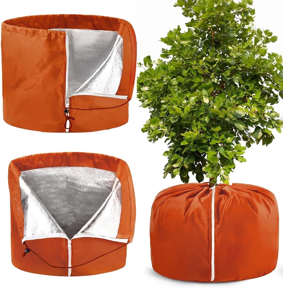 2 stuks thermische potbescherming voor planten, potbescherming