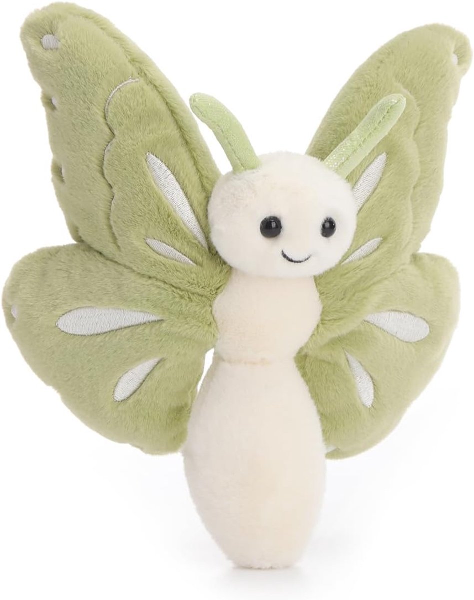Lamb Vlinder pluche dier knuffeldier knuffeldier groen 19cm