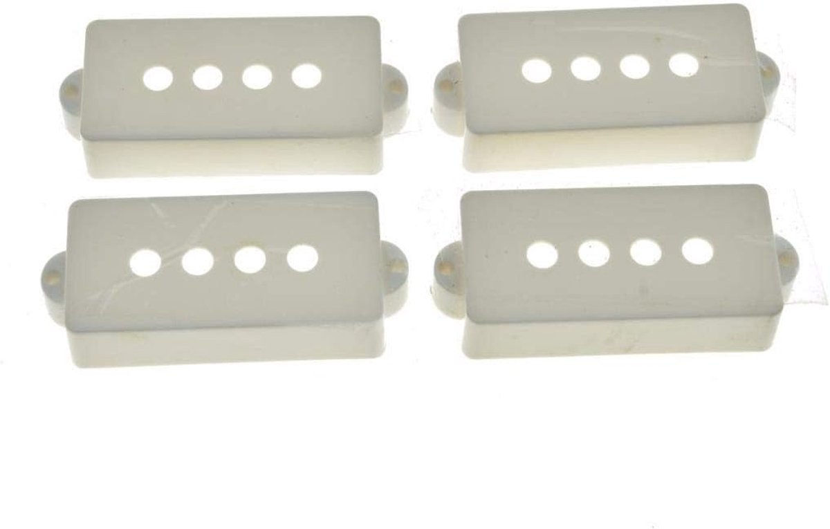 4-Pack P Bass Pickup Covers 4 String Bass Pickup Covers voor Precision Bass P Bass Wit