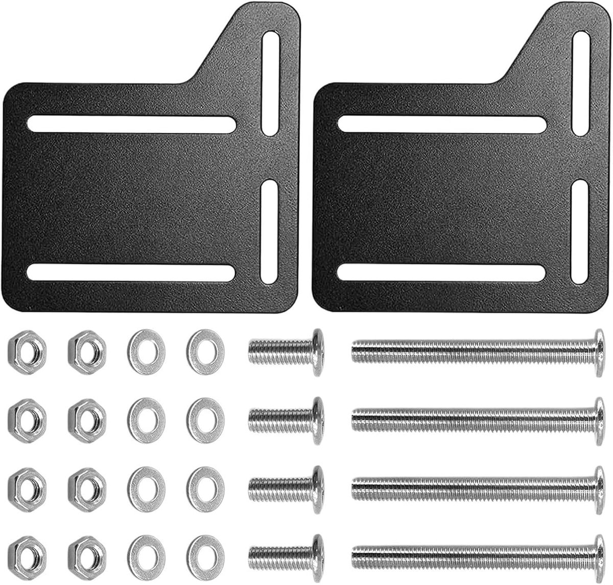 Hoofdbordbevestigingsbeugels 2 Stuks Zwaar Uitgevoerde Metalen Adapter Met