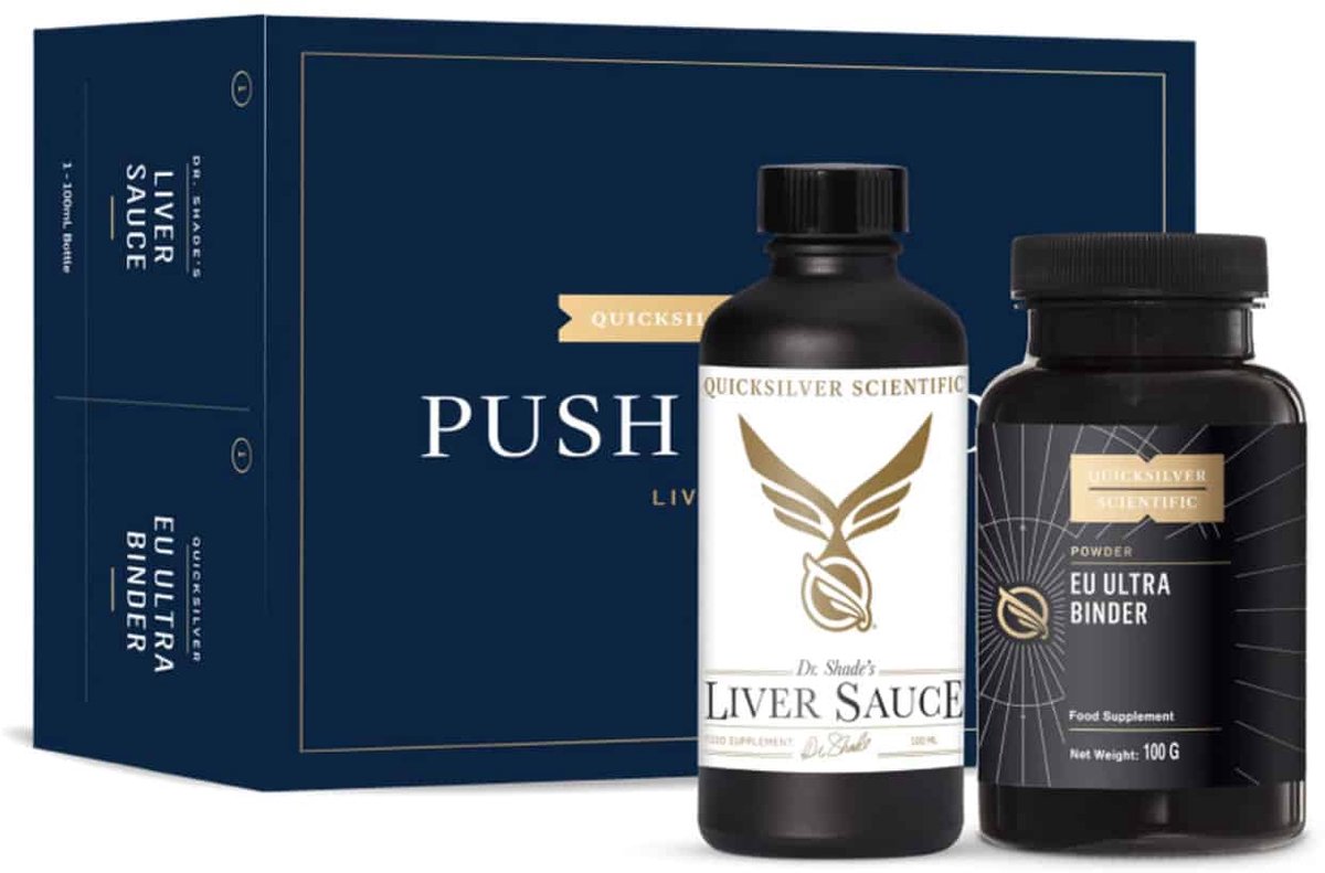 Quicksilver Scientific - PushCatch® Liver Detox - 100 ml vloeistof + 100 g poeder - Voedingssupplementen