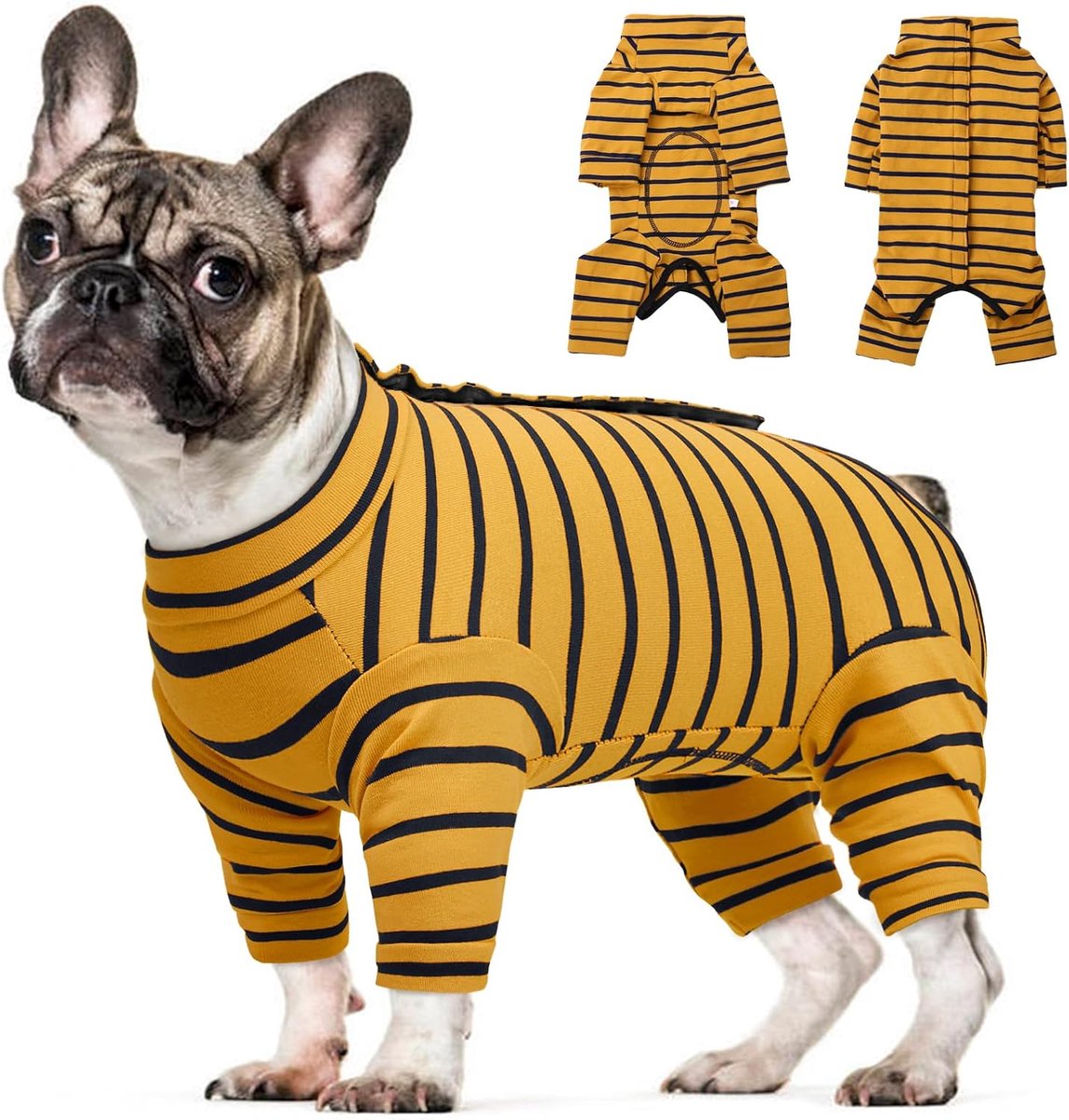 Herstelpak voor honden, bodysuit met lange mouwen na operatie, shirt tegen huidziekten, wondbescherming, huisdierpyjama, anti-likkegel voor puppy's