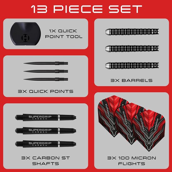 Harrows Supergrip Ultra Quick Point 90% - Dartpijlen van Harrows — afbeelding 2