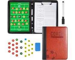 Tactiekbord Voetbal, RoseFlower Pro Football Futsal Coaches Tactical Board met Stift, Magneten, Wisser - Soccer Tactisch Markeerborden Voor Tactische Begeleiding en Pre-match Training Too