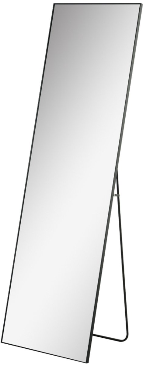 ZYLARO Passpiegels - Grote Staande Spiegel En Wandspiegel - 161,5 cm - Zilver Zwart
