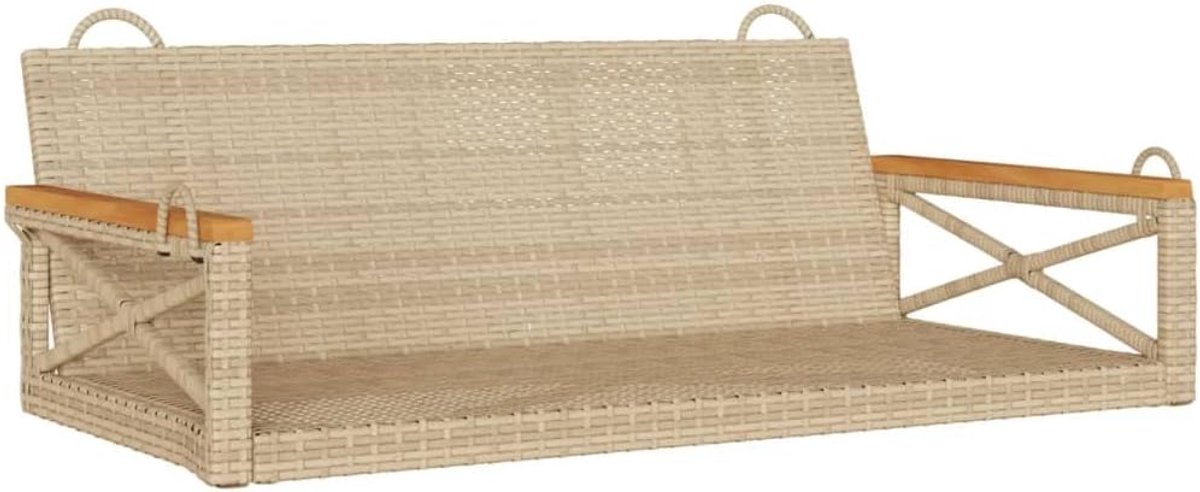 beige, 109 x 62 x 40 cm, polyrotan