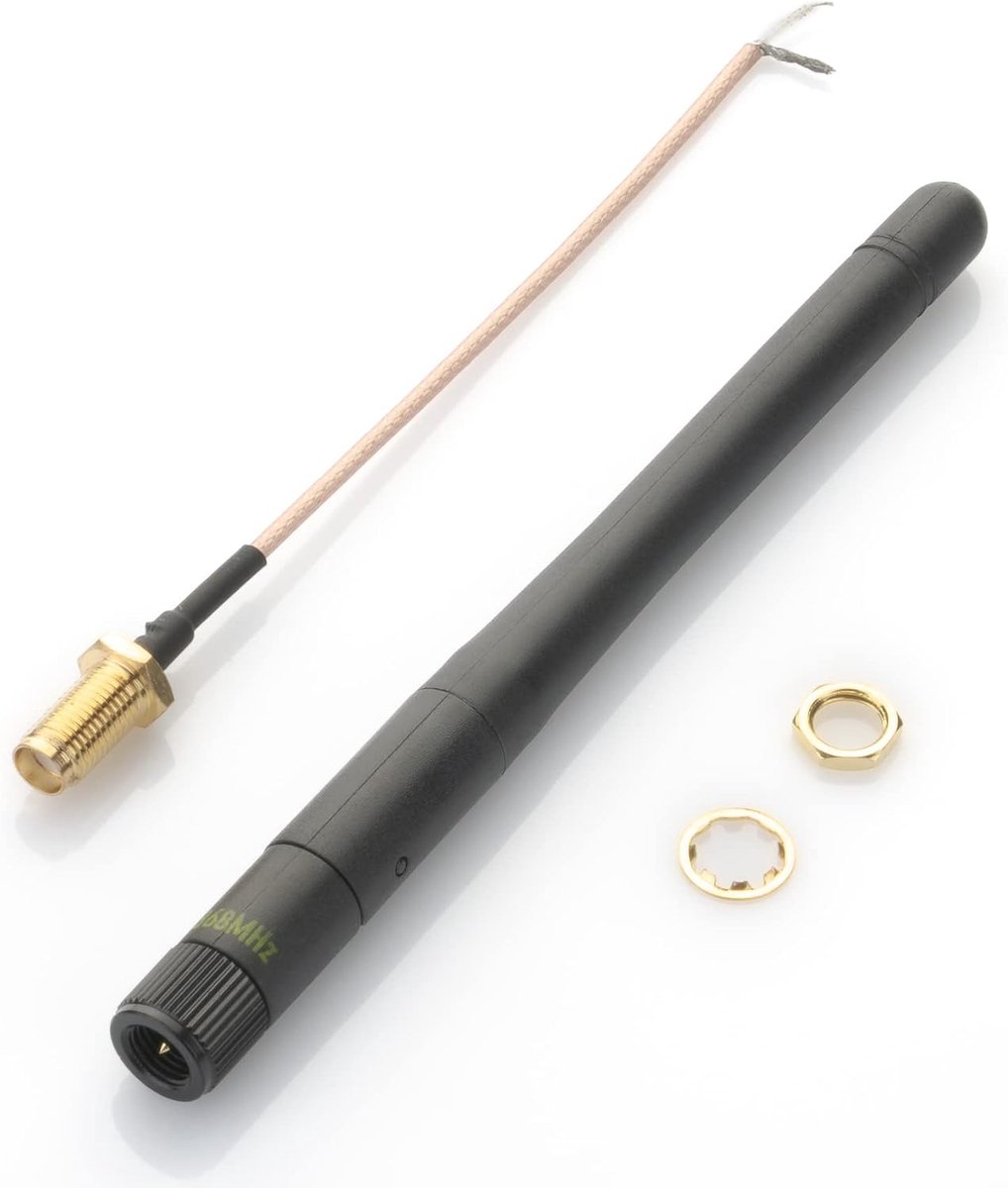 868 MHz antenne antenne kantel- en zwenkbaar SMA voor Raspberry Pi CCU2 CCU3 Charly CUL USB CC1101 GSM ELV bouwpakket RaspberryMatic piVCCU Homematic Fibaro Pigtail kabel (868-870 MHz)