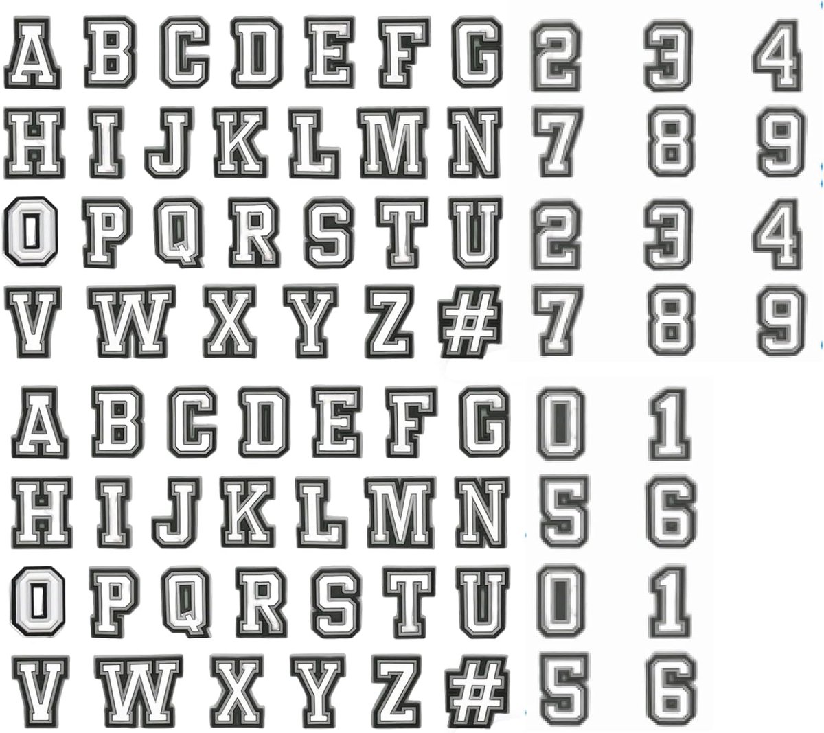 letters pinnen voor croc, accessoires schoen bedels stekers sticker
