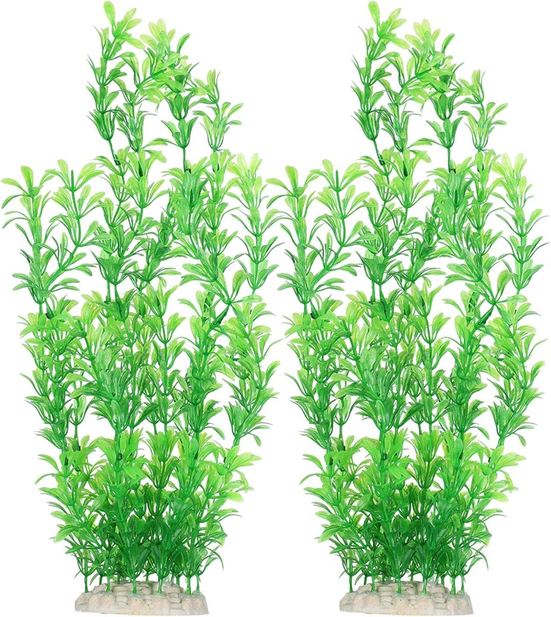 Plastic Planten Gras, 2 Stuks Aquarium Fish Tank Landschapsarchitectuur Plastic Pindagras Voor Schildpad Vis Ornamenten