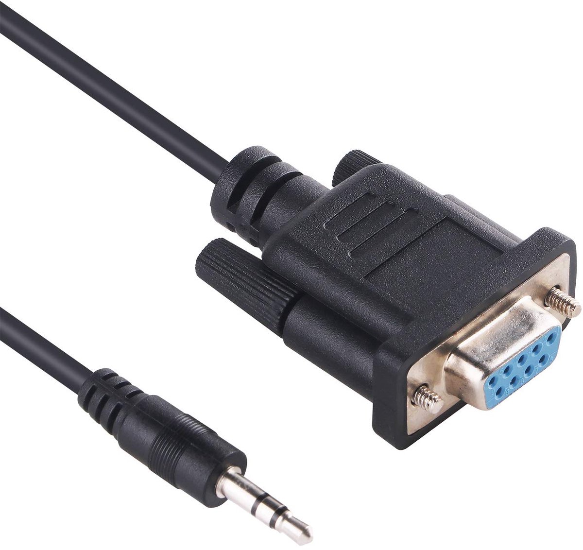 6FT DB9 9-pins naar RS232 3,5 mm audio-aansluiting seriële adapterkabel FTDI-chip DB9-RS232-AJ..