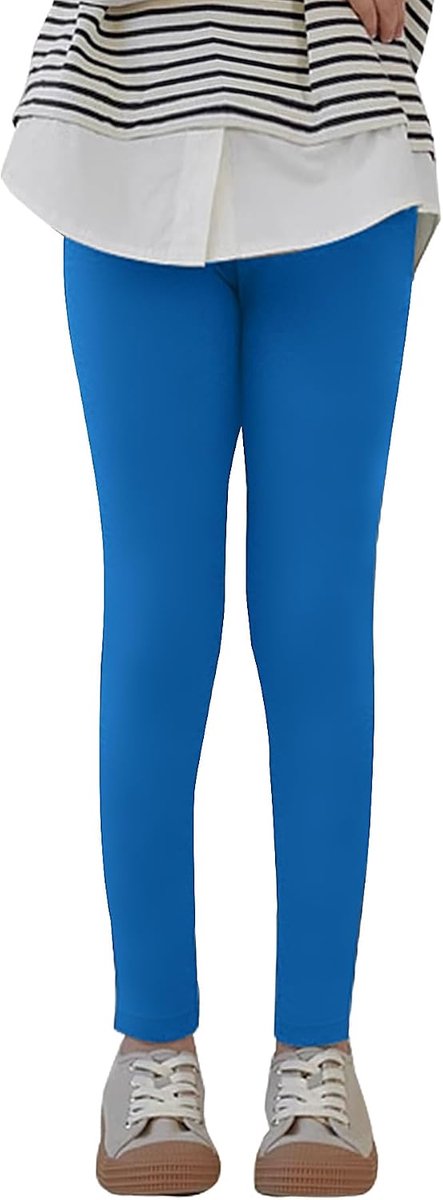 2708 Sportlegging voor meisjes, katoen, comfortabele dansbroek, elastische fitnessbroek, basic voor kinderen, 1 stuk