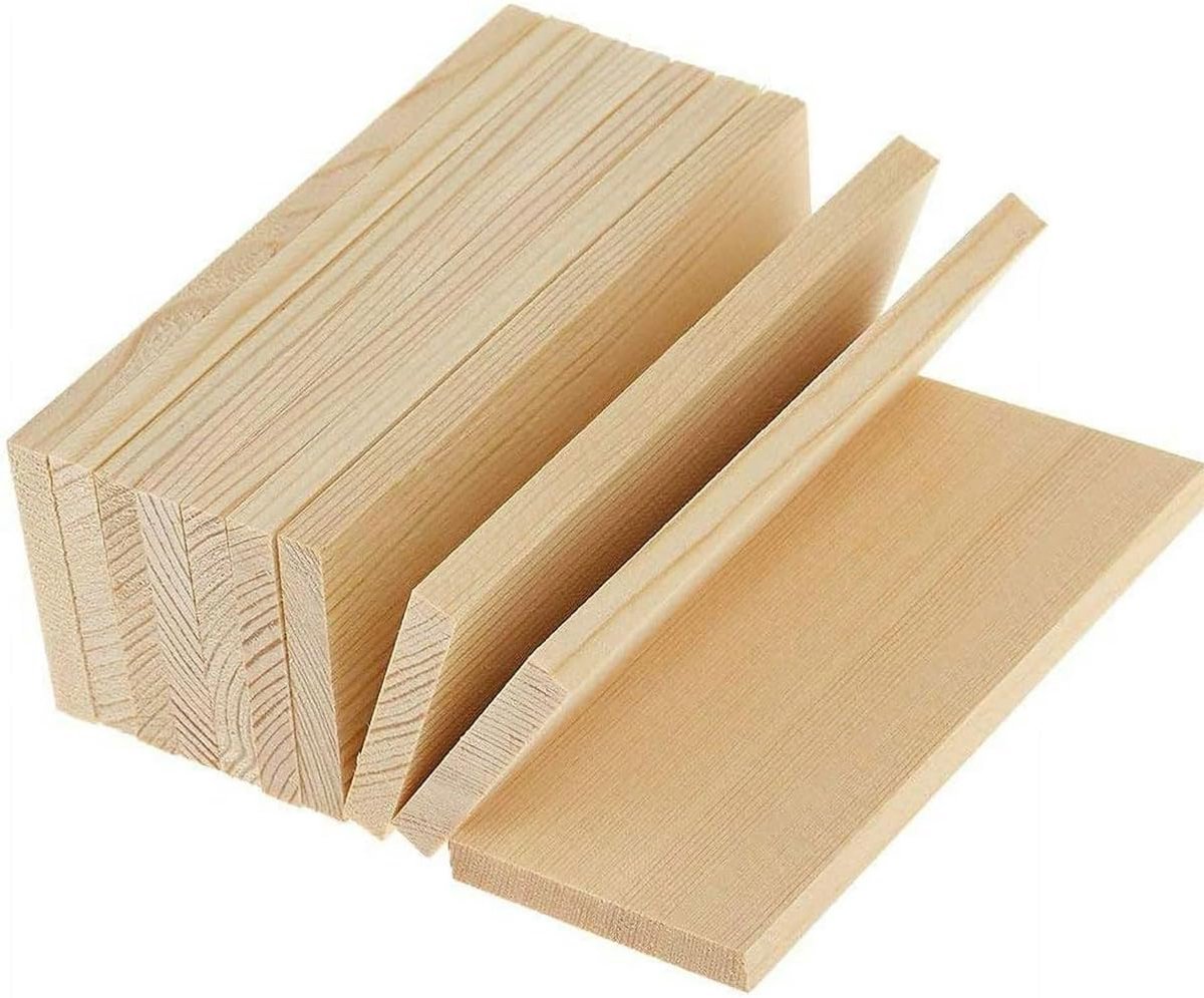 10 stuks 10 cm rechthoekige grenenhouten planken van 6 mm dik voor fotografie-rekwisieten, handwerk, schilderijen, beeldhouwen, doe-het-zelf, modelleren, bruiloftsdecoratie, huisdecoratie