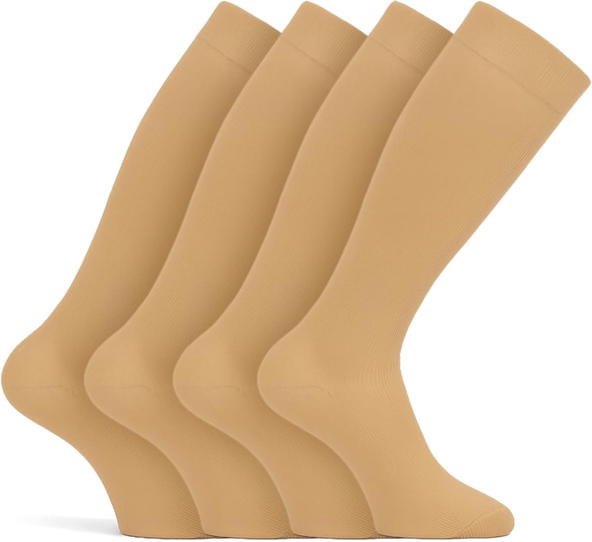 Treasure 2 Paar Compressiekousen Dames en Heren, Kniekousen