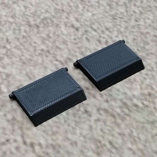 1 paar (2 stuks) vervangende toetsenbordpoten, zwart, compatibel met Corsair K100 AIR RGB toetsenbord, reserveonderdeel toetsenbordstandaard voeten keyboard — afbeelding 2