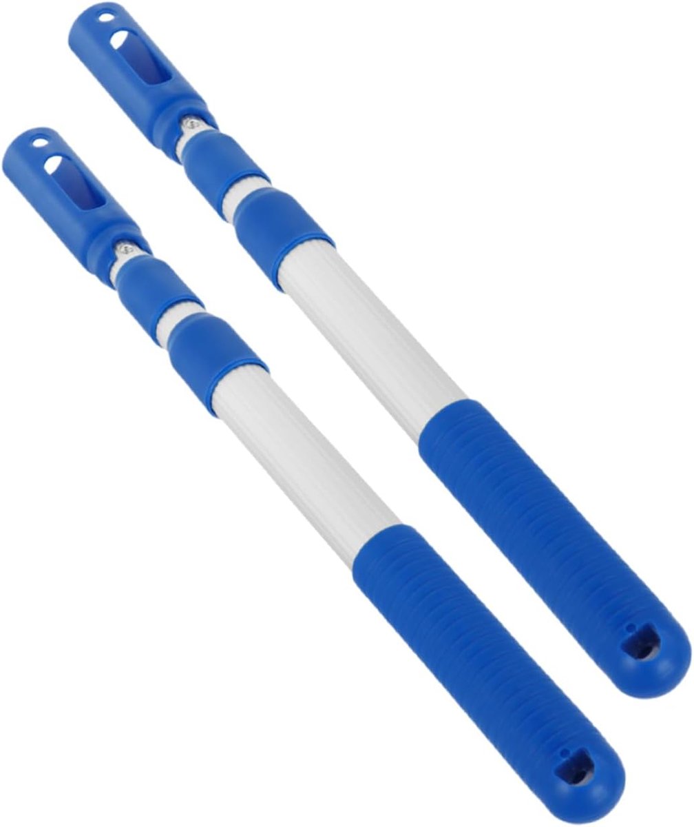 2stuks Telescopische Pool Poles Lichtgewicht Aluminium Verbindingselement Voor Zwembadnet Voor Vissen Zwembadreiniging Grote Vistuinen