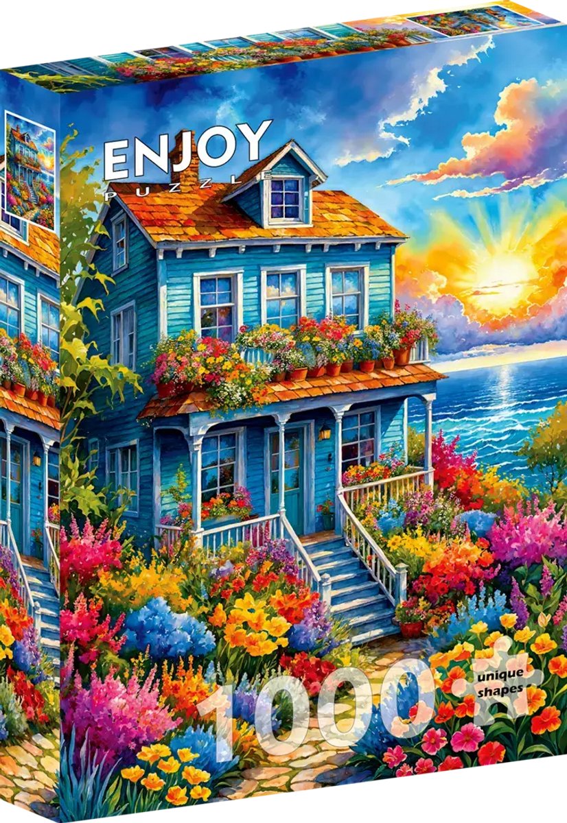 Enjoy Puzzle legpuzzel Ocean Garden 1000 stukjes rustiek landschap.