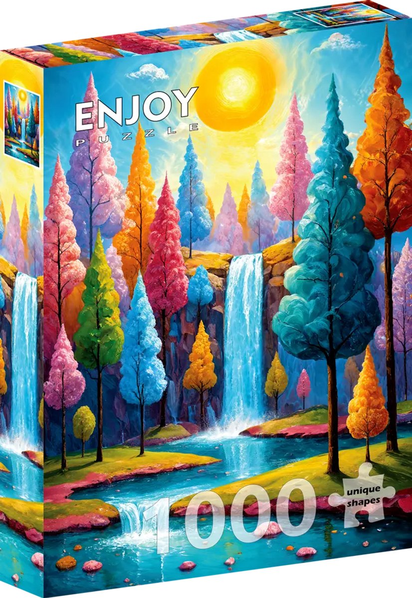 Enjoy Puzzle legpuzzel Forest Cascade 1000 stukjes natuur volwassenen.