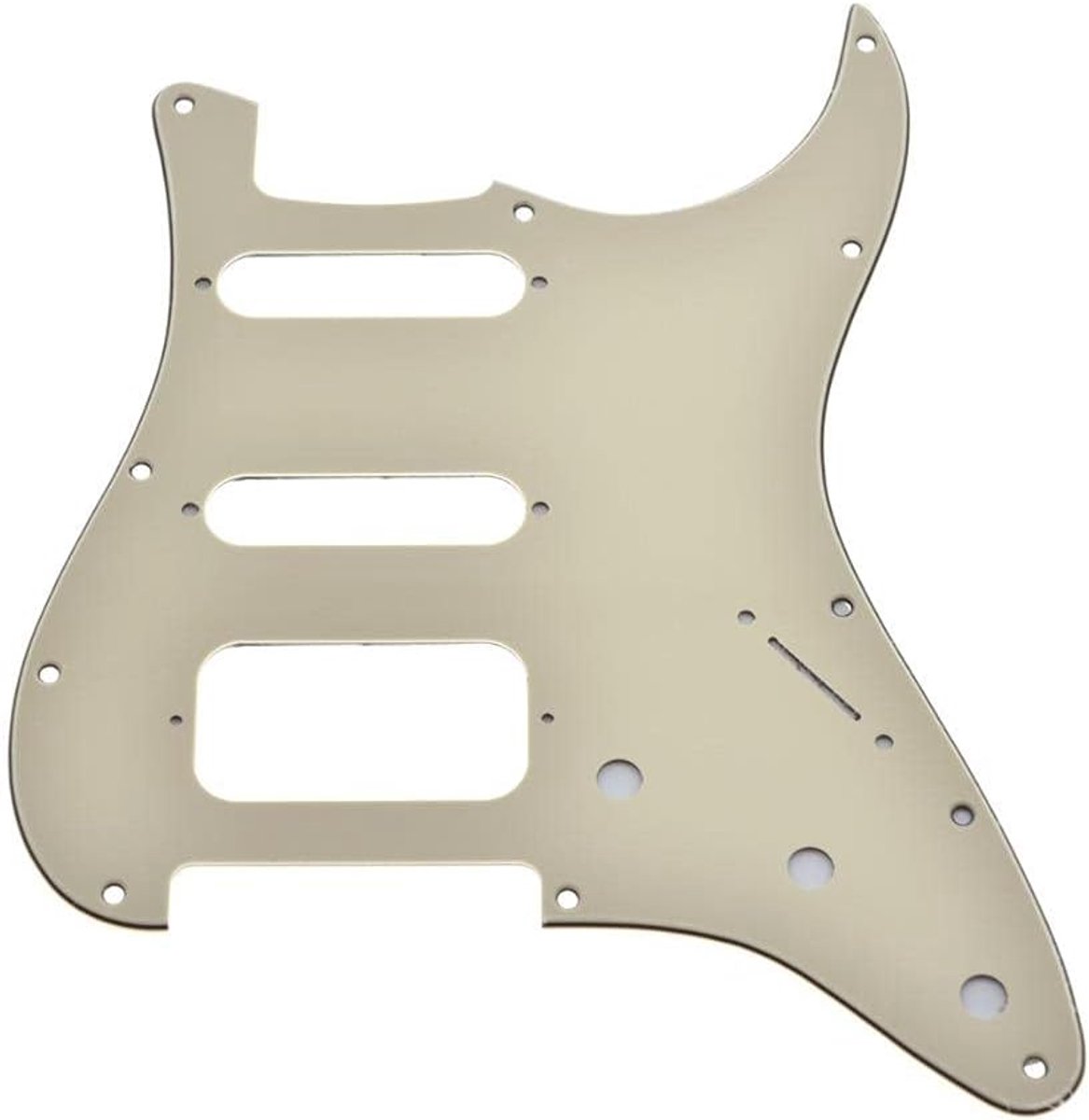 11-gaats Strat HSS Gitaar Pickguard 2-Schroef Humbucking Pickup Mount Past Amerikaanse Fender Stratocaster Cream 3-laags