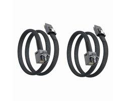 (2 Pack) ipolex interne mini SAS HD SFF-8643 naar mini SAS SFF-8087-kabel 0.5-meter (1,6 ft), opvouwbaar, flexibel, 2-pcs