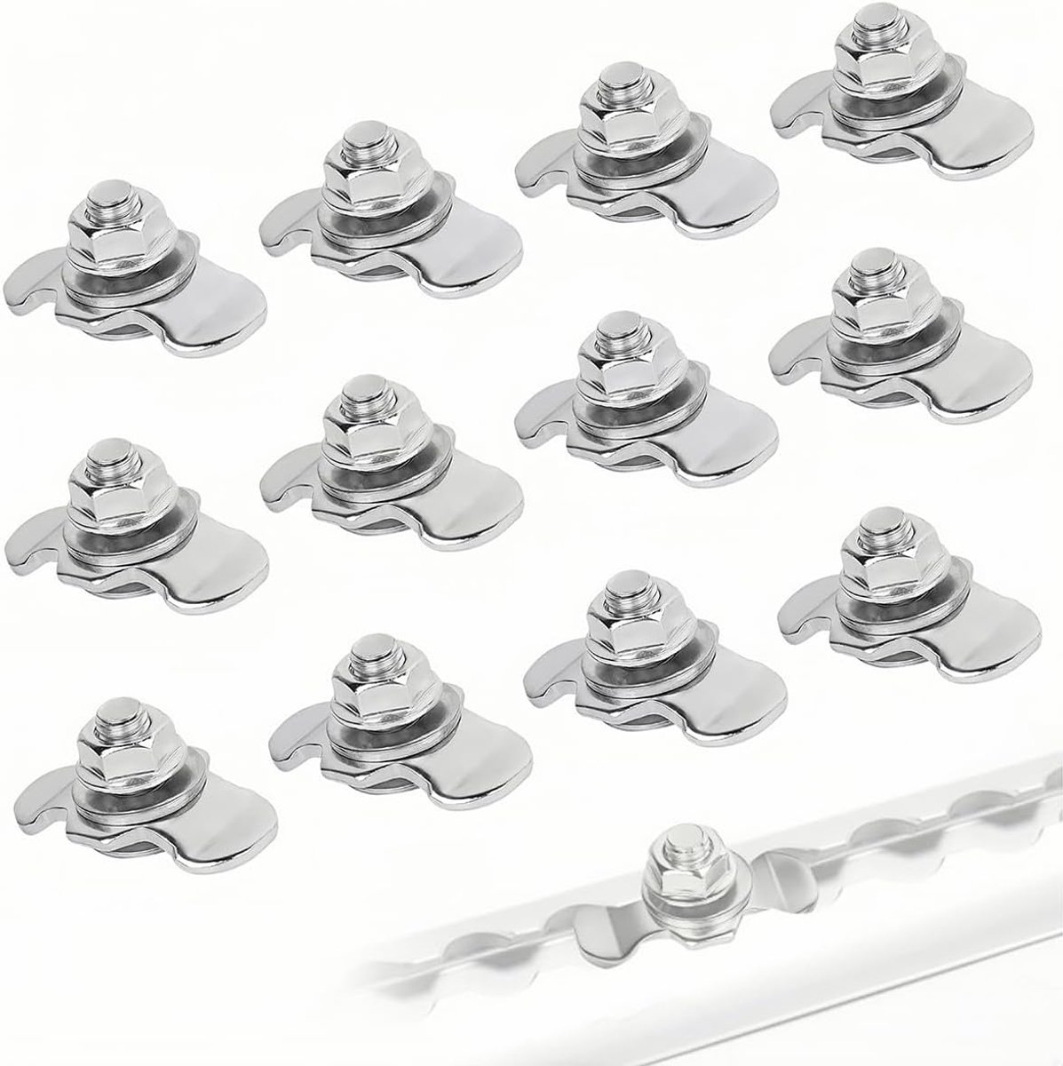12 stuks Schroefmontage voor Airline Rail, M8 x 20 Airline Fitting Accessoires, voor buiten en industriële toepassingen