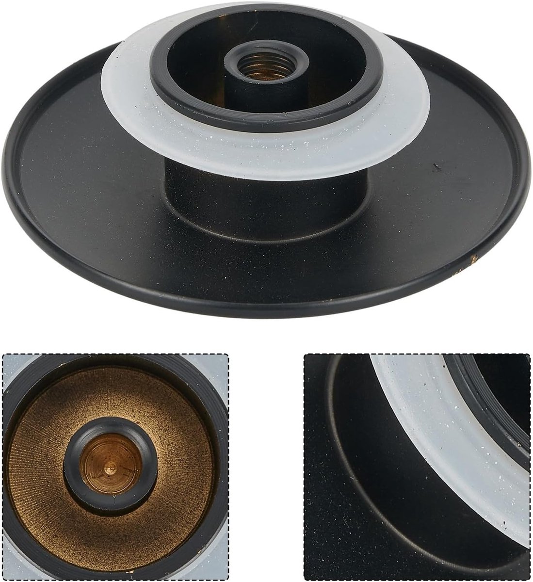 Afval Gootsteen Plug, 66 mm Mat Zwart Wastafel Afval Up Badkamer Wastafel Drukknop Klik Plug Schroefdraad M8, Voor Badkamer Keuken