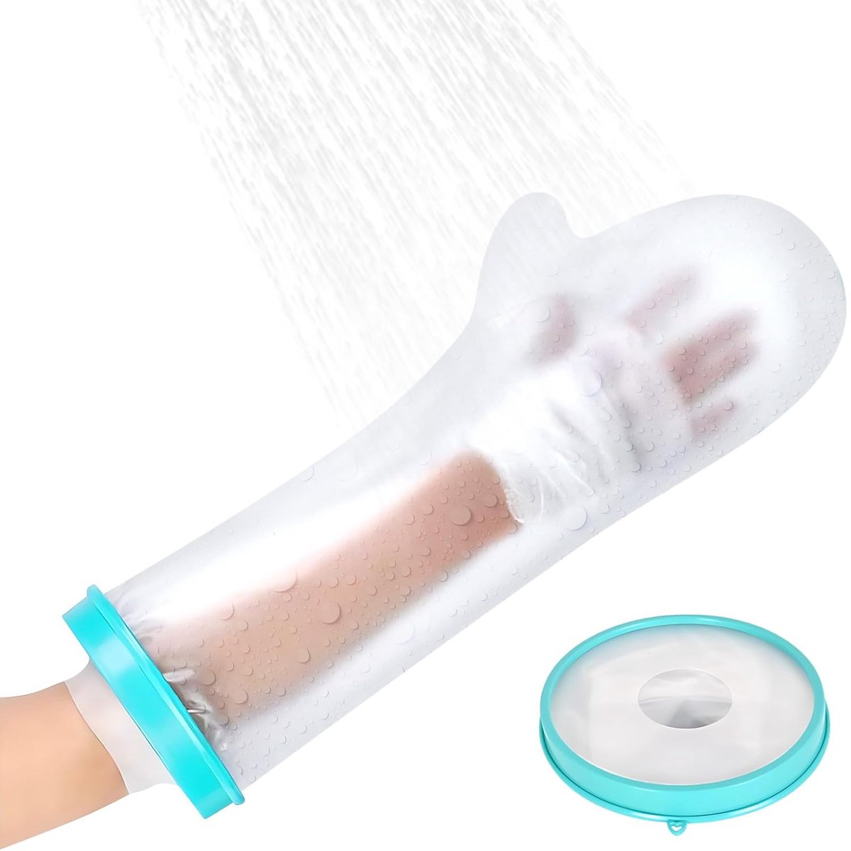 Gipsbescherming, waterdichte hand, herbruikbare verbandbescherming, waterdichte handgipsbescherming, armbeschermer, zachte comfortabele douche-beschermhoes, douchebescherming, arm voor pols en vingers