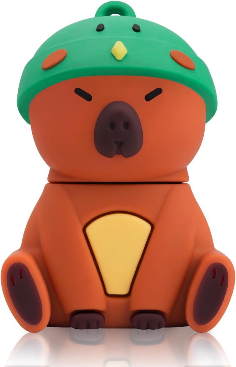 Pendrive, USB-stick, 16 GB, USB 2.0, siliconen, waterdicht, cadeaus voor studenten, kinderen, familie en vrienden, afstudeergeschenken, Kingfisher Cap