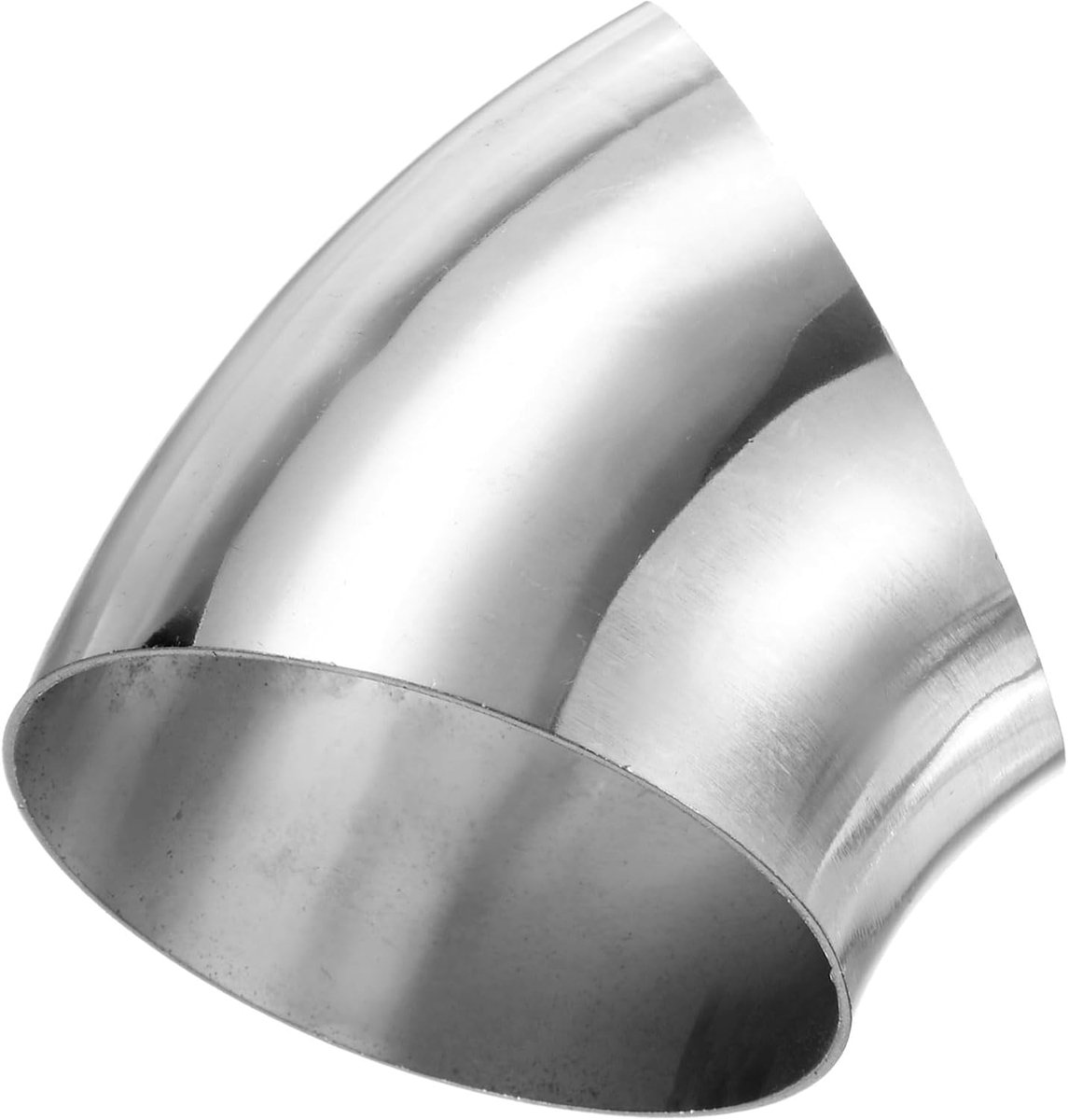 Set van 4 OD 3 inch, 45 graden boog, verdikt, 1,5 mm, 304 roestvrij staal, uitlaatboogbuis voor auto, gemodificeerd uitlaatsysteem, trapleuning bogen, hoogte 81 mm