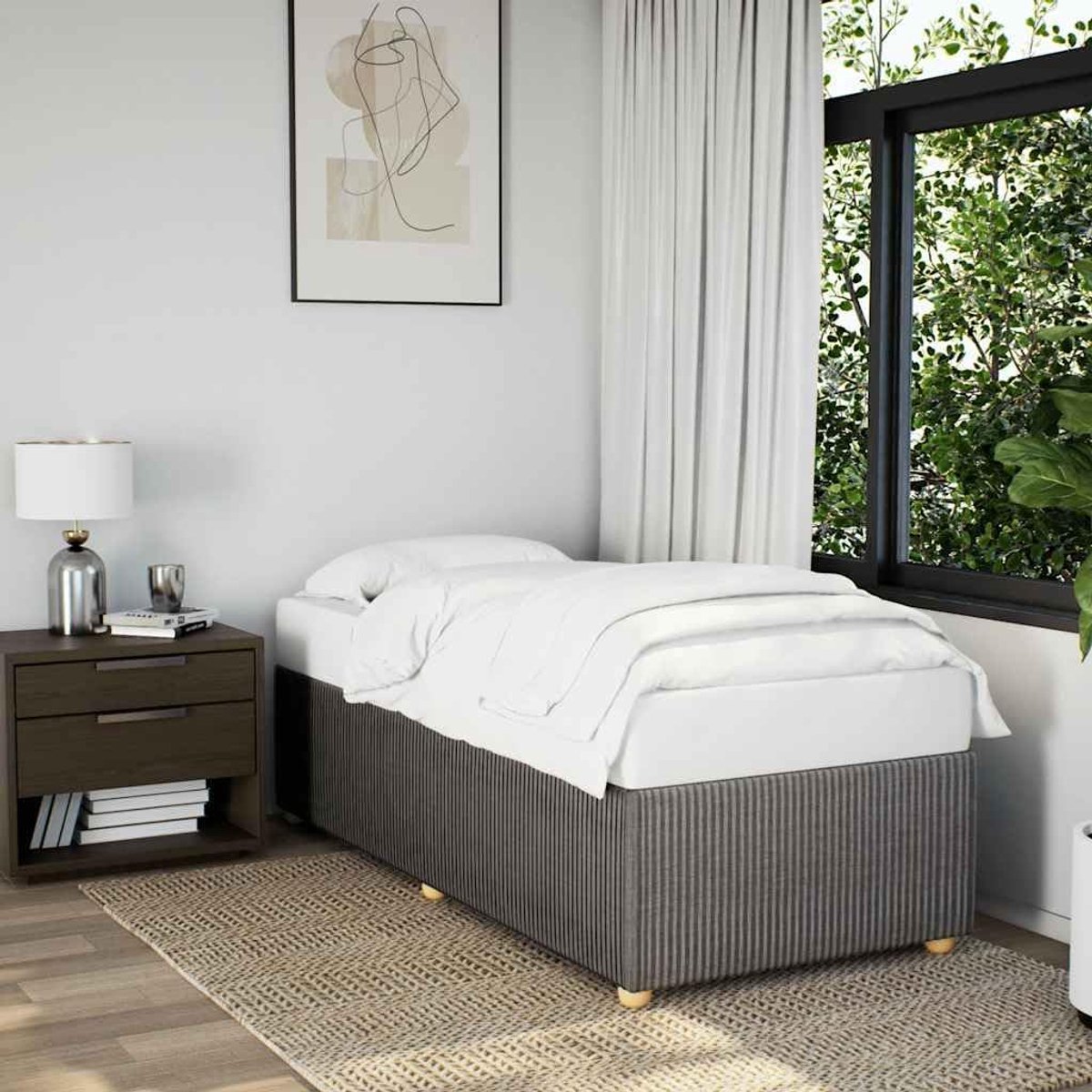 Lattenbodem bedframe Taupe 80x200 cm